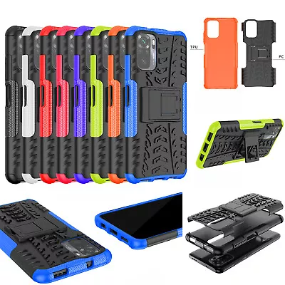 For Redmi Note 10 10s 4G 2in1 2-Layer Shockproof Rugged Hybrid Armor Case +glass • $10.95