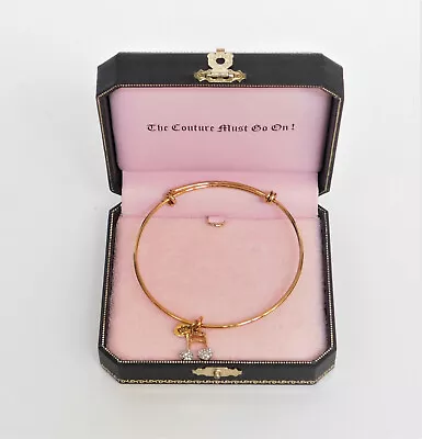 Juicy Couture Gold Plated Music Note Charm Bangle Bracelet • $25