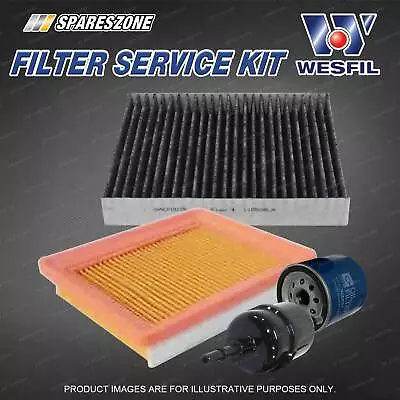 Wesfil Oil Air Fuel Cabin Filter Service Kit For Ford Fiesta WQ 2.0L 4Cyl • $107.99