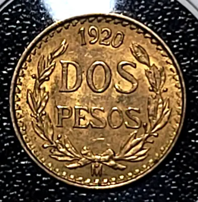 1920 Mexico 2 Dos Pesos Gold Coin #108B • $295