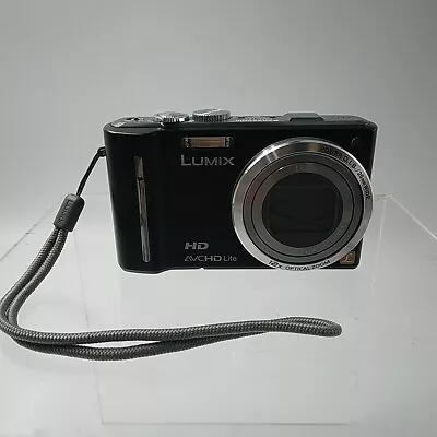 Panasonic Lumix DMC-TZ10 Digital Camera W/ Battery Charger SD Card Case • £19.99