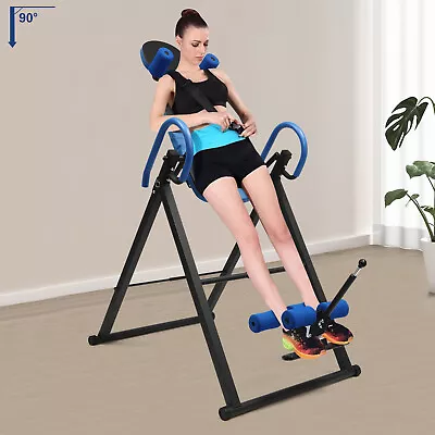 Gravity Inversion Table Foldable Stretcher Inverter Machine Gym Fitness 330LBS • $163.40