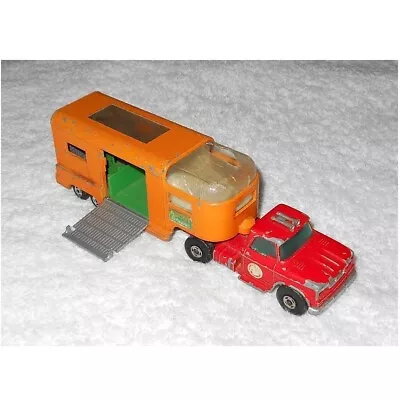 Matchbox Super Kings - Dodge Tractor & Articulated Horse Van K-18 - Damaged 1971 • $15.25