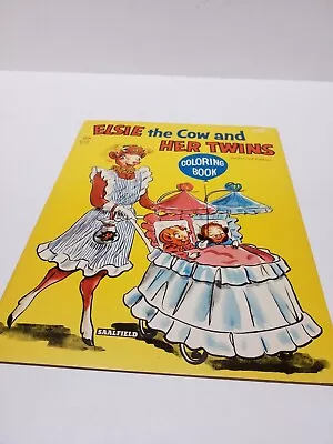 Elsie The Cow And Her Twins Vintage Coloring Book Vintage 1957- Borden • $10.50