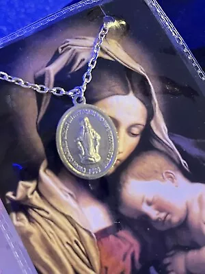 Miraculous MARY Medal/pendant Necklace ~ DIVINE Word Missionaries ~ NEW W Card! • $7.07