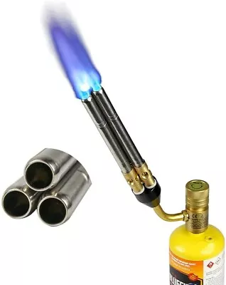 BLUEFIRE Triple Flame Barrel Turbo Torch Head High Output 25590 BTU Heavy Duty • $54.99