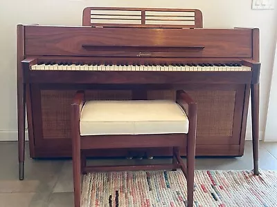 Baldwin Acrosonic Piano Walnut Mid Century Modern Piano And Bench • $8500