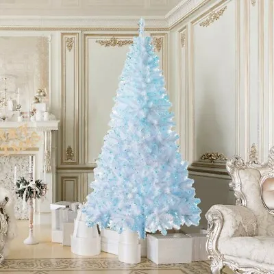 White Christmas Tree Xmas Decoration With LED And Eco-friendly Metal Stand Frame • $14.99