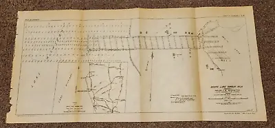 1915 WHITE LAKE HARBOR MICHIGAN ENGINEERING MAP 9 X 19! • $9.99