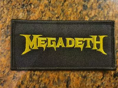£3.99 • Buy Megadeth Logo Officially Licensed Standard Patch 10cm X 5cm FREE P&P