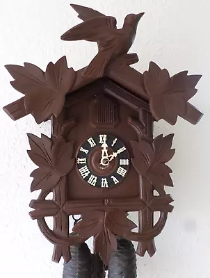 Large Antique German Black Forest Hand Carved Traditional 8 Day Cuckoo Clock! • $89.99