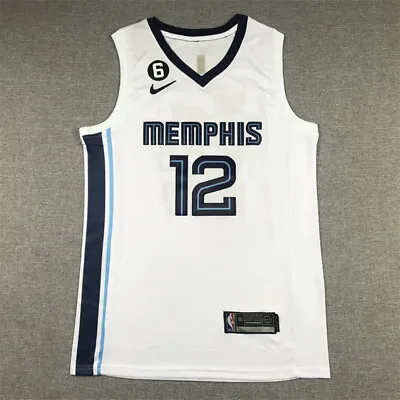 Classic Ja Morant #12 Memphis Grizzlies Basketball Jerseys Stitched White • £24.96