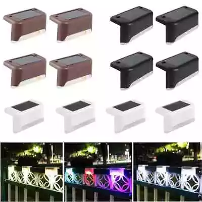 Solar LED Deck Lights Path Outdoor Garden Patio Pathway Stairs Step Fence Lamp • $19.82