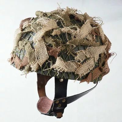£107.39 • Buy WWII WW2 British Army PARATROOPER AIRBORNE STEEL HELMET DENISON And Net Cover