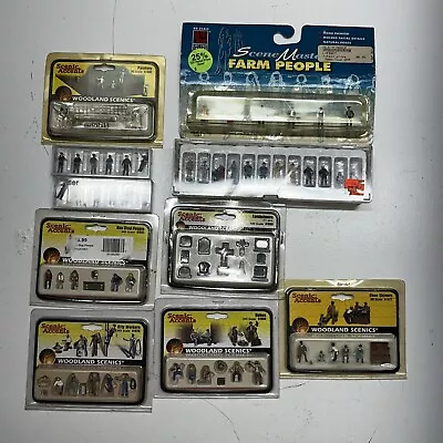 HO Scale Woodland Scenics/PREISER/Merten Lot Scenic Accents Scenery People  10 • $70