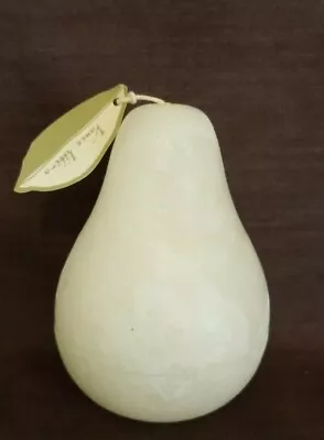 Vance Kitira Ivory Pear Shaped Candle 4.5  Tall 9oz Hand Crafted40 Hours New • $13.95