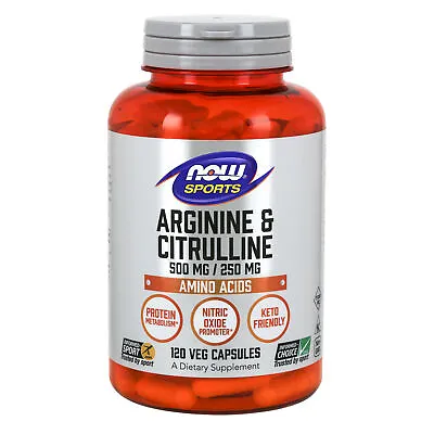 £26.99 • Buy Arginine & Citrulline 750mg 120 Veg Capsules | Nitric Oxide Booster | Strength