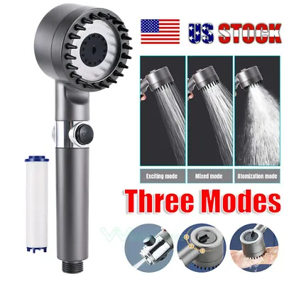 High-Pressure Shower Head Multi-Functional Hand Held Sprinkler 3Mode With Filter • $14.09