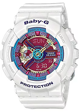 Casio Baby-G Analogue/Digital Female White Watch BA112-7A BA-112-7A • $135.90