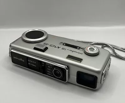Minolta 16 MG-S Sub-Miniature Spy Camera With Case. Vintage. *UNTESTED* • $24.99