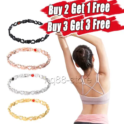 £3.50 • Buy Magnetic Healing Therapy Arthritis Bracelet Hematite Weight Loss Pain Relief