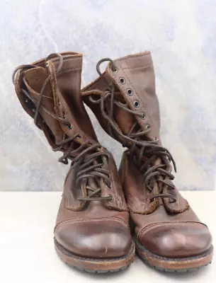 Vintage Shoe Company Women's Molly Chocolate Jump Lace-up Boot Size 6.5 • $58.50