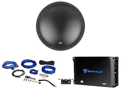 MTX 5515-44 15  800 Watt DVC Car Audio Subwoofer Sub+Mono Amplifier+Amp Kit • $229.90