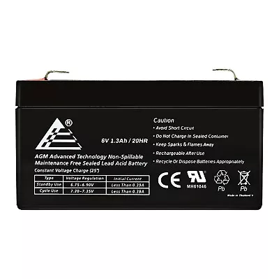 USED - 6V 1.3Ah Sealed Lead Acid Battery For Stand-By Purposes • $10.99