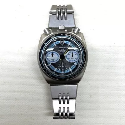 Seiko V657-6060 ALBA AKA BULLHEAD Watch Chronograph Quartz USED • $209.49