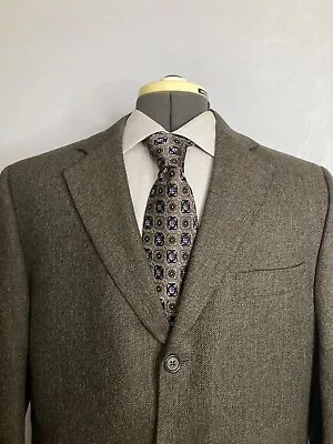 Jack Victor Mens Sport Coat Blazer Suit Jacket 41R 45  Brown 3 Button Wool Mint • $39.94