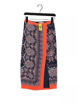 Oasis Women's Midi Skirt UK 6 Multi 100% Polyester Midi Straight & Pencil • £7.70