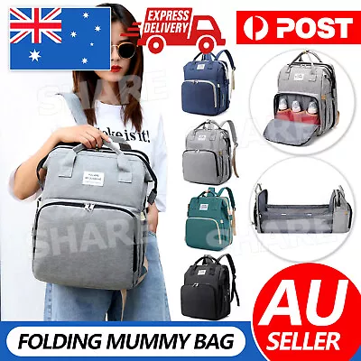 Luxury Multifunctional Baby Diaper Nappy Backpack Maternity Mummy Folding Bag • $21.95