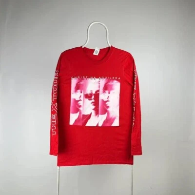 $44 • Buy Christina Aguilera Long Sleeve Band Tee Rap Tee Size Small