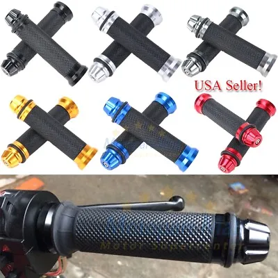 Motorcycle 7/8  Handlebar Hand Grips Gel For Yamaha YZF R1 R6 Suzuki GSXR600 750 • $9.45