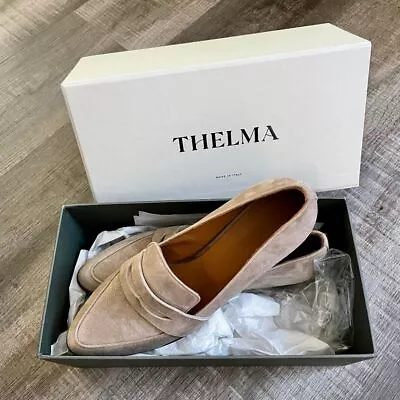 Thelma Original Penny Loafer Shoe 1.5  Wooden Heel Colors (6) Red Tan Green MNBL • $69.95