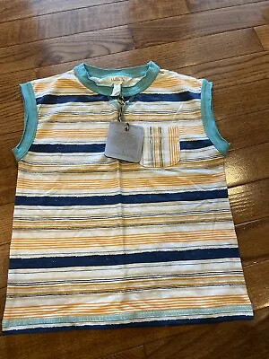 NWT Matilda Jane Boys’ BEST SUMMER EVER Shirt Size 2 Sleeveless Striped Tee • $18.99