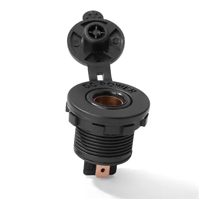 Waterproof 12V DIN Hella Socket Panel Mount For Car Boat Marine Motorcycle • £4.66