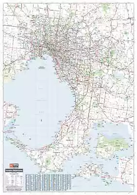 $45 • Buy Melbourne & Region Hema 700 X 1000mm Laminated Wall Map