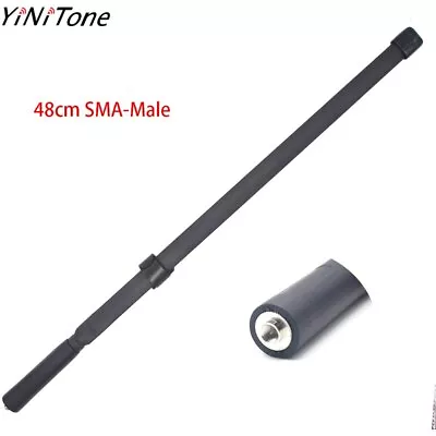 48cm CS Foldable Tactical Antenna 144/430MHz VHF/UHF SMA Male Dual Band Radio • $15.99