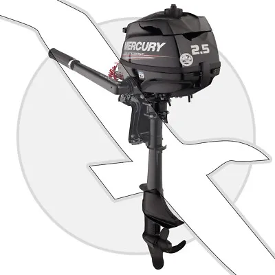 Mercury 2.5hp 4 Stroke Outboard Engine Mercury Marine Short Shaft New In Box • $829.99