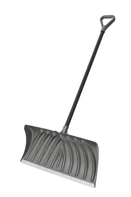 27  Galvanized Curved Blade Graphite Deluxe Pusher Snow Shovel D Grip Handle • $102.59