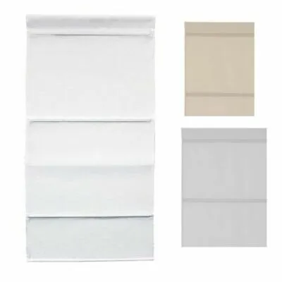 IKEA RINGBLOMMA Traditional Roman Blind White/Grey/BeigeSeveral Colors & Sizes  • £25.99