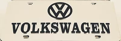 VOLKSWAGEN Mirror License Plate Auto Tag Laser Cut Inlaid Acrylic Chrome Silver • $23.99