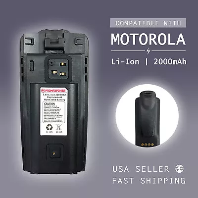 2000mAh Li-ion Battery For Motorola Radio RLN6305 6308 CP110 RDM2070D RDM2080 • $22.99