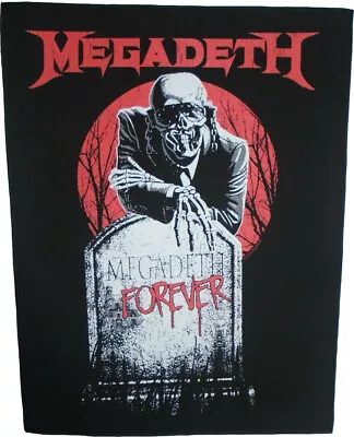 Megadeth - Forever Megadeth Tombstone - 14  X 11  Printed Back Patch • $15.99