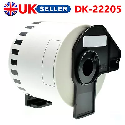 Thermal Continuous Adhesive Label Rolls Fits Brother Dk22205 Dk-22205 Printers  • £155.94