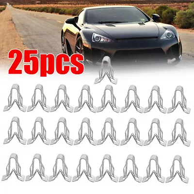 25pcs Metal Fastener Clips 1/2  X 5/8  For GM Car Retainer Mould Trim 15748479* • $11.01