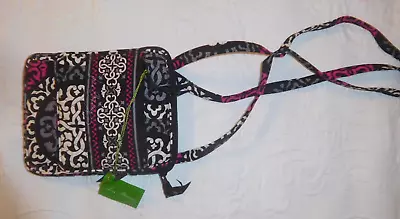 NWT! Vera Bradley Mini Hipster Canterberry Magenta Quilted Crossbody Bag • $35.99