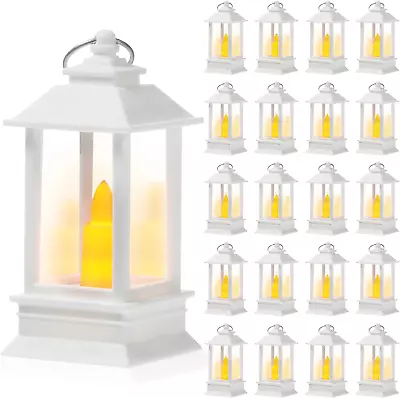 24 Pack Mini Lanterns Bulk Small Lanterns Decorative With LED Flameless Candle • $47.74