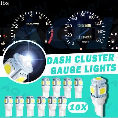 Dash Instrument Cluster Gauge WHITE LED LIGHTS BULB KIT Fits 90-93 Acura Integra • $12.23